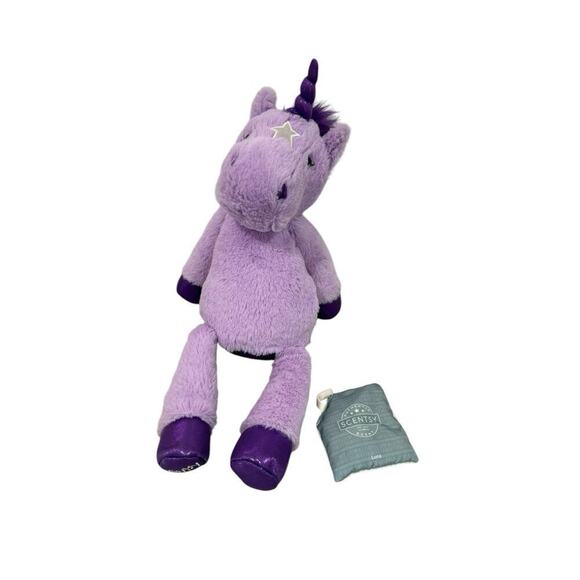 Scentsy Buddy Vega the Purple Unicorn Plush Stuffed Animal 16” With Scent Pack - Picture 1 of 4